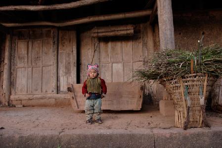 weizhao作品:农村小孩