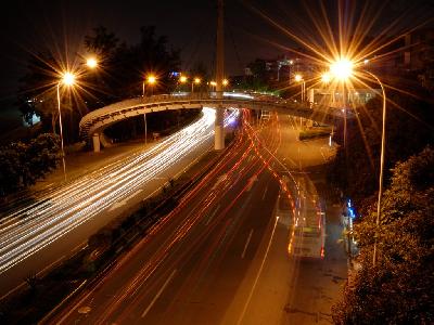 撒尔摩作品:厦门环岛路夜景